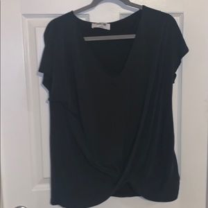 Double zero 1XL twist front top dark grey
